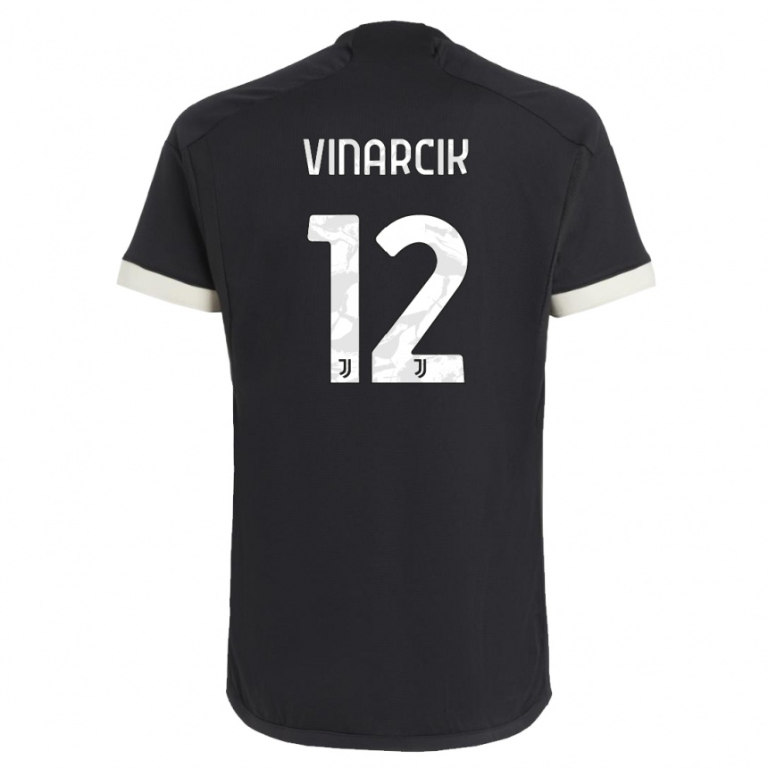 Mujer Fútbol Camiseta Jakub Vinarcik #12 Negro Equipación Tercera 2023/24 México