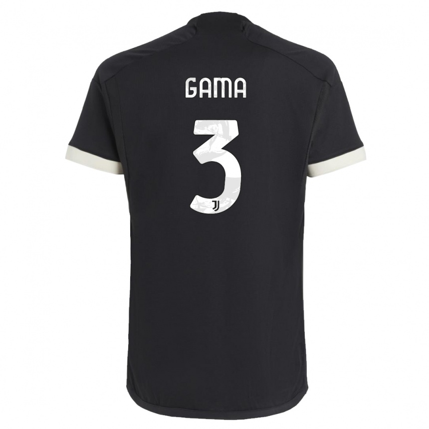 Mujer Fútbol Camiseta Sara Gama #3 Negro Equipación Tercera 2023/24 México