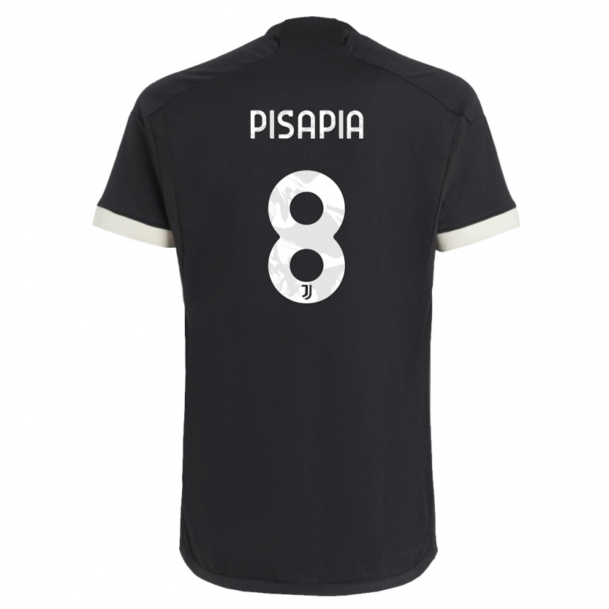 Mujer Fútbol Camiseta Luciano Pisapia #8 Negro Equipación Tercera 2023/24 México