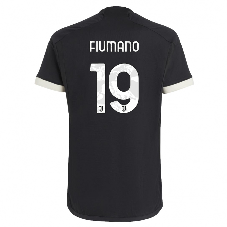 Mujer Fútbol Camiseta Filippo Fiumano #19 Negro Equipación Tercera 2023/24 México