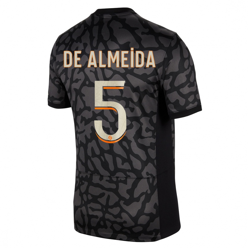 Mujer Fútbol Camiseta Elisa De Almeida #5 Negro Equipación Tercera 2023/24 México