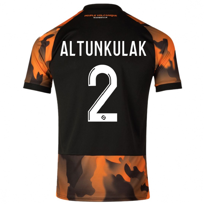 Mujer Fútbol Camiseta Selen Altunkulak #2 Negro Naranja Equipación Tercera 2023/24 México