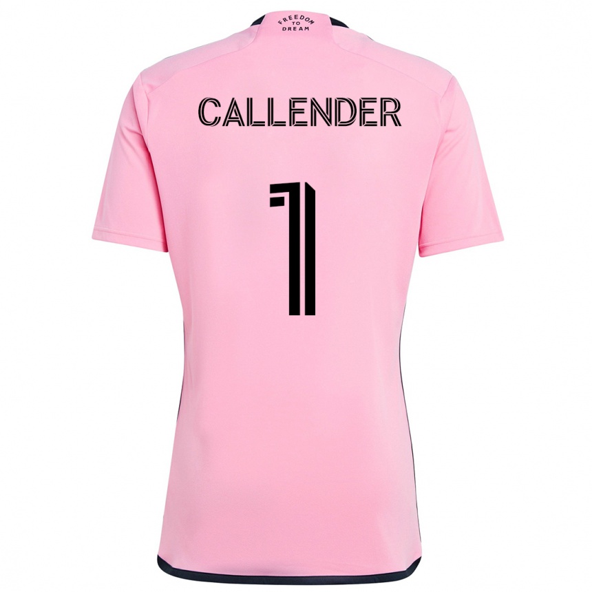 Niño Fútbol Camiseta Drake Callender #1 Rosa 1ª Equipación 2024/25 México