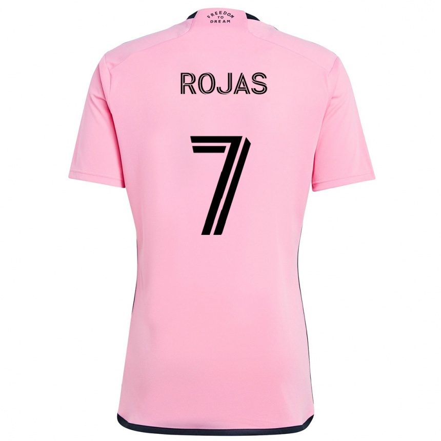 Niño Fútbol Camiseta Matías Rojas #7 Rosa 1ª Equipación 2024/25 México