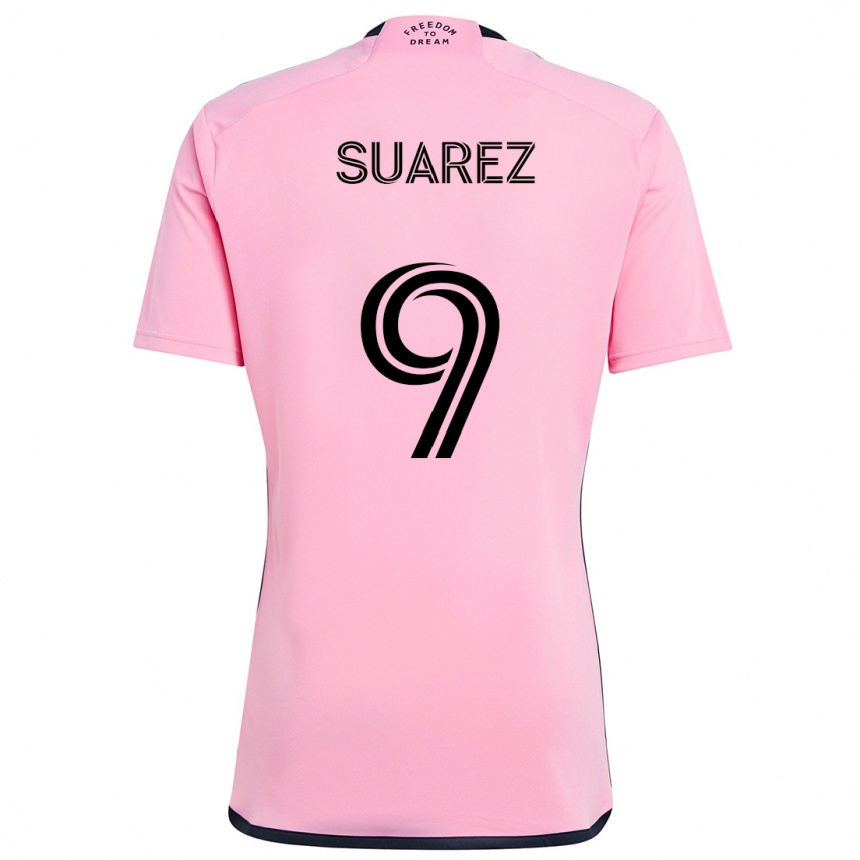 Niño Fútbol Camiseta Luis Suárez #9 Rosa 1ª Equipación 2024/25 México