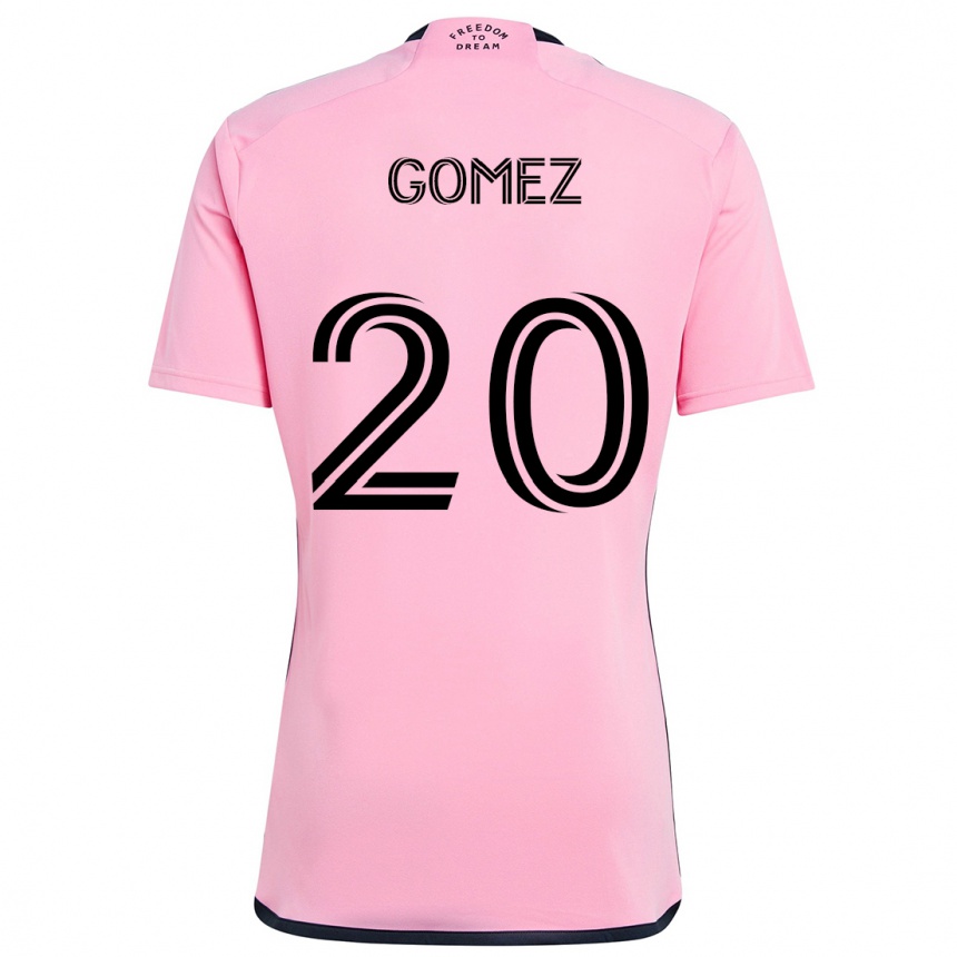 Niño Fútbol Camiseta Diego Gómez #20 Rosa 1ª Equipación 2024/25 México