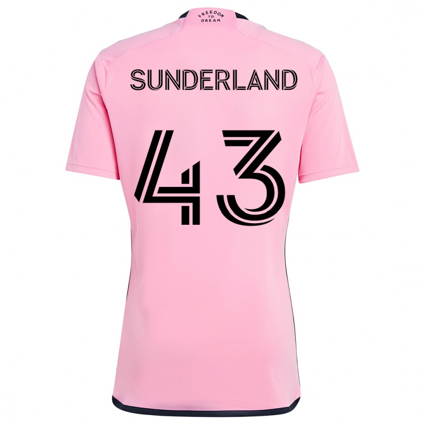 Niño Fútbol Camiseta Lawson Sunderland #43 Rosa 1ª Equipación 2024/25 México