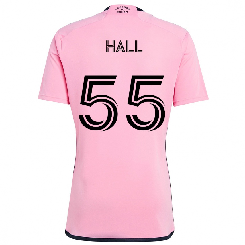 Niño Fútbol Camiseta Tyler Hall #55 Rosa 1ª Equipación 2024/25 México