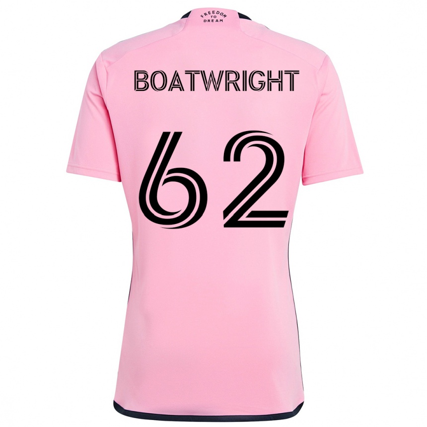 Niño Fútbol Camiseta Israel Boatwright #62 Rosa 1ª Equipación 2024/25 México