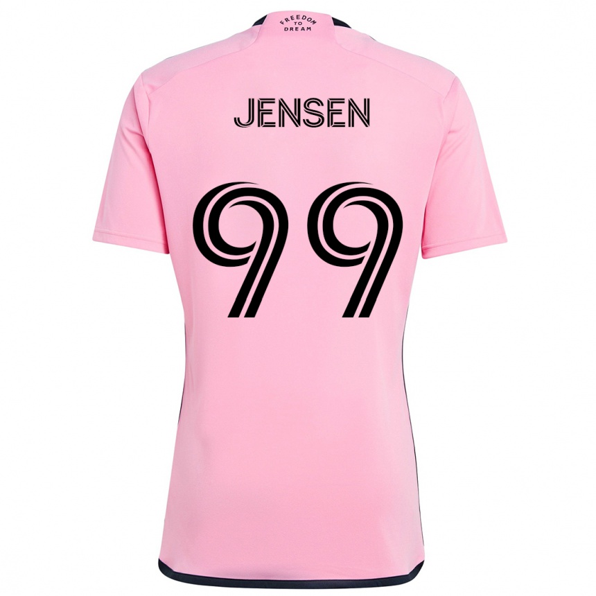 Niño Fútbol Camiseta Cole Jensen #99 Rosa 1ª Equipación 2024/25 México