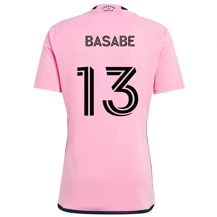 Niño Fútbol Camiseta Samuel Basabe #13 Rosa 1ª Equipación 2024/25 México