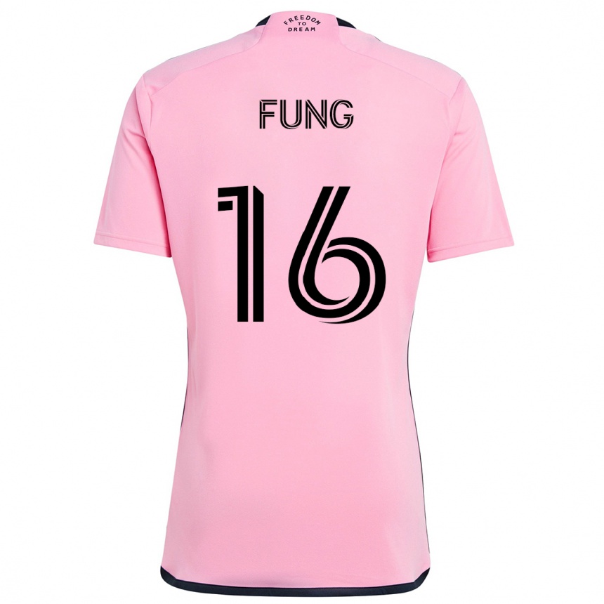 Niño Fútbol Camiseta Victor Fung #16 Rosa 1ª Equipación 2024/25 México