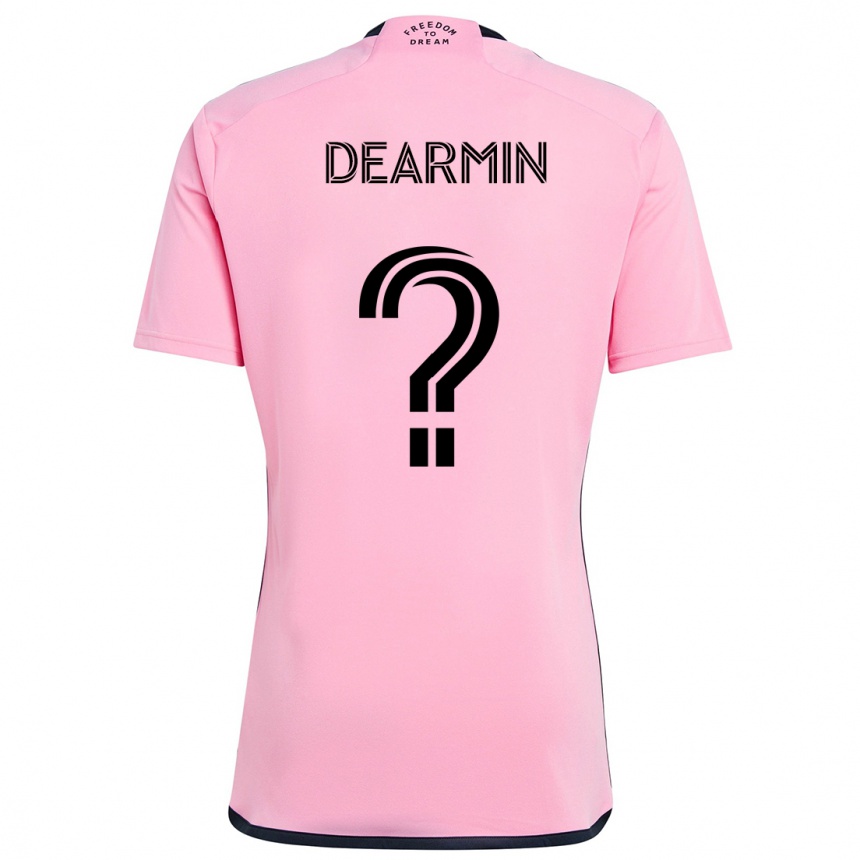 Niño Fútbol Camiseta Nash Dearmin #0 Rosa 1ª Equipación 2024/25 México