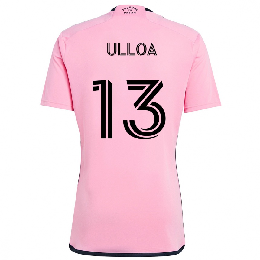 Niño Fútbol Camiseta Víctor Ulloa #13 Rosa 1ª Equipación 2024/25 México