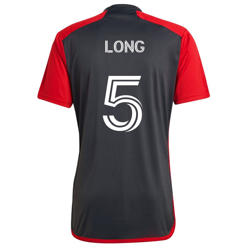 Niño Fútbol Camiseta Kevin Long #5 Rojo Grayn 1ª Equipación 2024/25 México