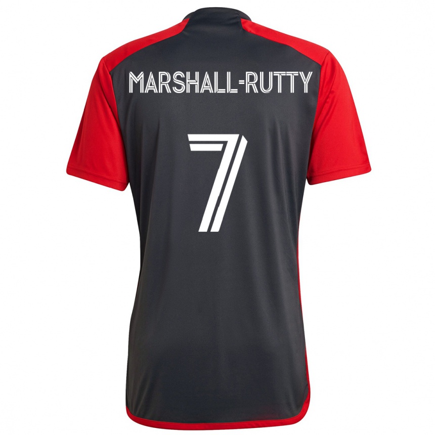 Niño Fútbol Camiseta Jahkeele Marshall-Rutty #7 Rojo Grayn 1ª Equipación 2024/25 México