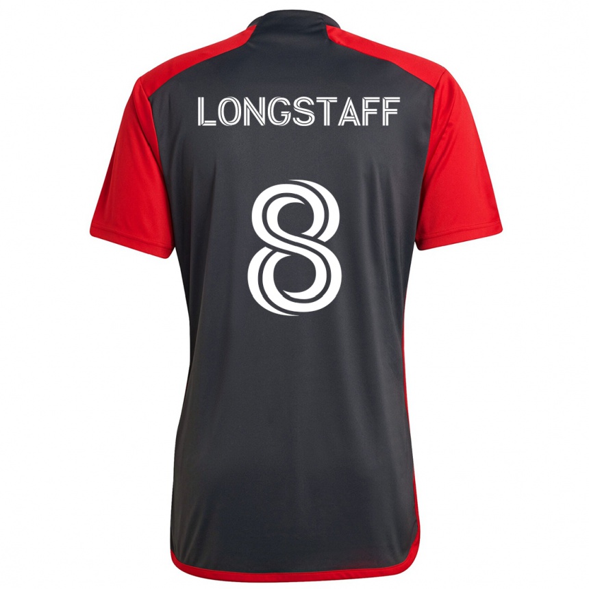 Niño Fútbol Camiseta Matty Longstaff #8 Rojo Grayn 1ª Equipación 2024/25 México