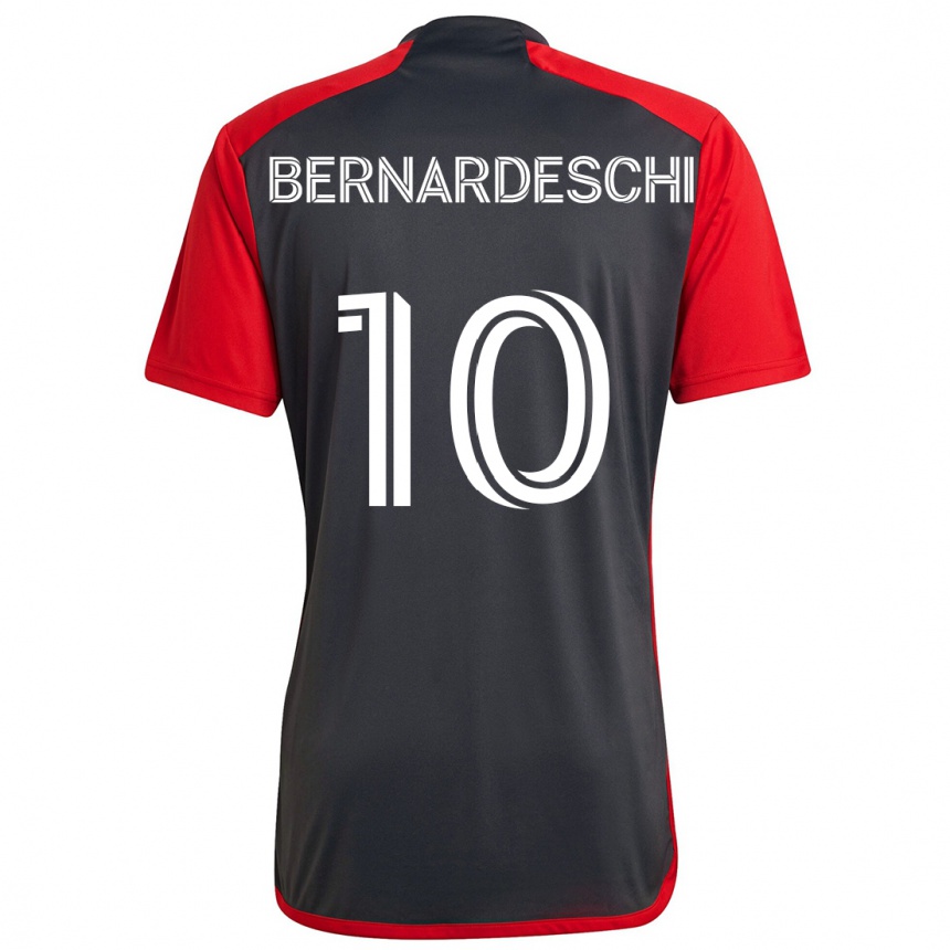 Niño Fútbol Camiseta Federico Bernardeschi #10 Rojo Grayn 1ª Equipación 2024/25 México