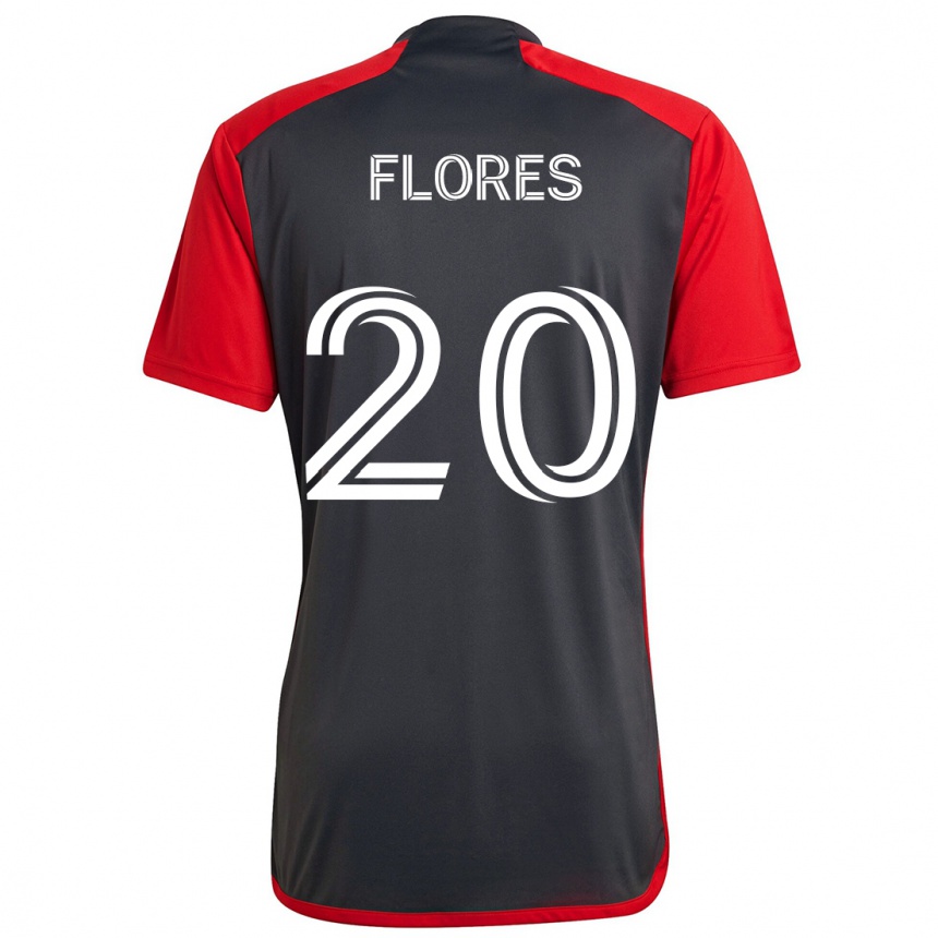 Niño Fútbol Camiseta Deybi Flores #20 Rojo Grayn 1ª Equipación 2024/25 México