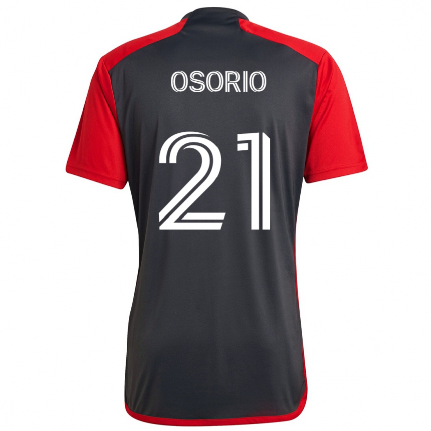 Niño Fútbol Camiseta Jonathan Osorio #21 Rojo Grayn 1ª Equipación 2024/25 México