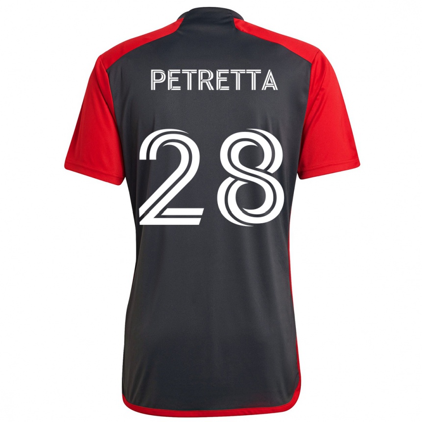 Niño Fútbol Camiseta Raoul Petretta #28 Rojo Grayn 1ª Equipación 2024/25 México