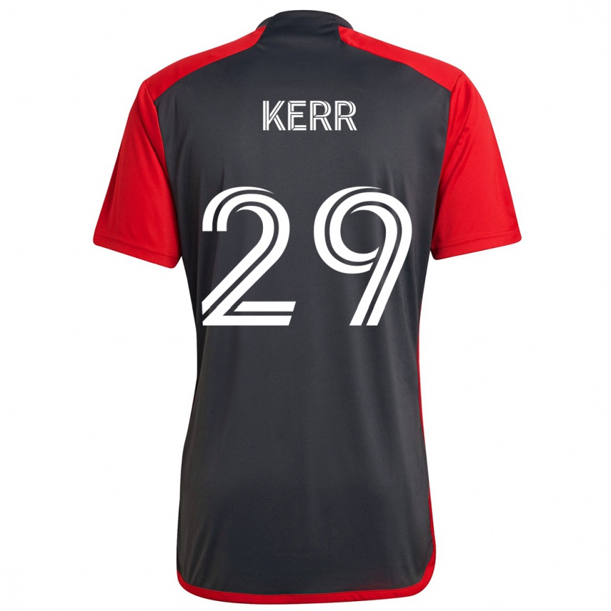 Niño Fútbol Camiseta Deandre Kerr #29 Rojo Grayn 1ª Equipación 2024/25 México