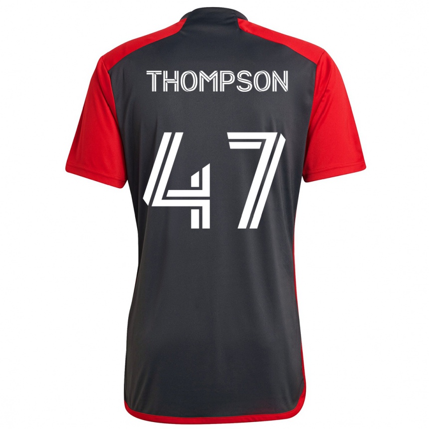 Niño Fútbol Camiseta Kosi Thompson #47 Rojo Grayn 1ª Equipación 2024/25 México