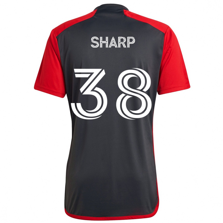 Niño Fútbol Camiseta Charlie Sharp #38 Rojo Grayn 1ª Equipación 2024/25 México