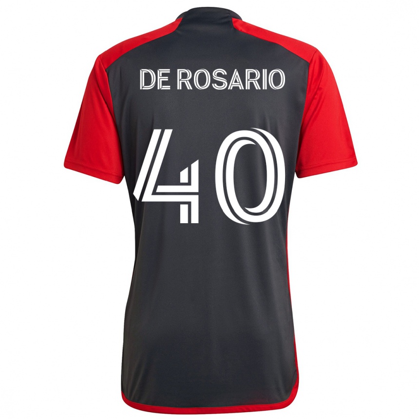 Niño Fútbol Camiseta Adisa De Rosario #40 Rojo Grayn 1ª Equipación 2024/25 México