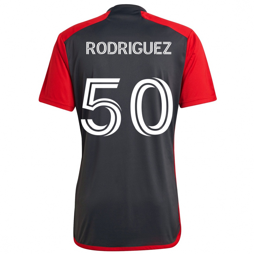 Niño Fútbol Camiseta Abraham Rodriguez #50 Rojo Grayn 1ª Equipación 2024/25 México