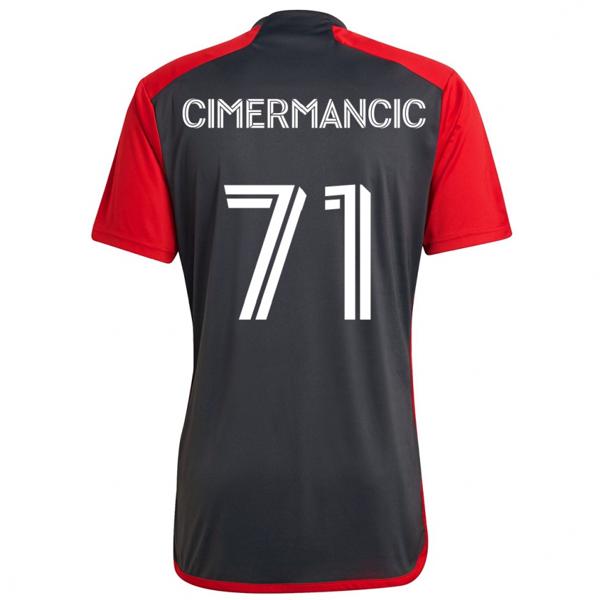 Niño Fútbol Camiseta Markus Cimermancic #71 Rojo Grayn 1ª Equipación 2024/25 México