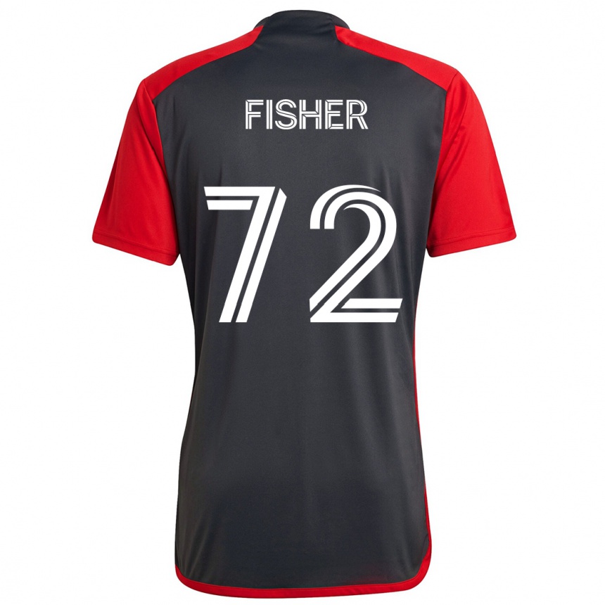 Niño Fútbol Camiseta Mark Fisher #72 Rojo Grayn 1ª Equipación 2024/25 México