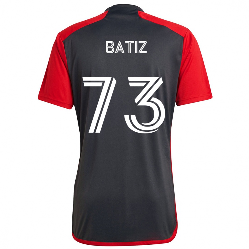 Niño Fútbol Camiseta Jesus Batiz #73 Rojo Grayn 1ª Equipación 2024/25 México