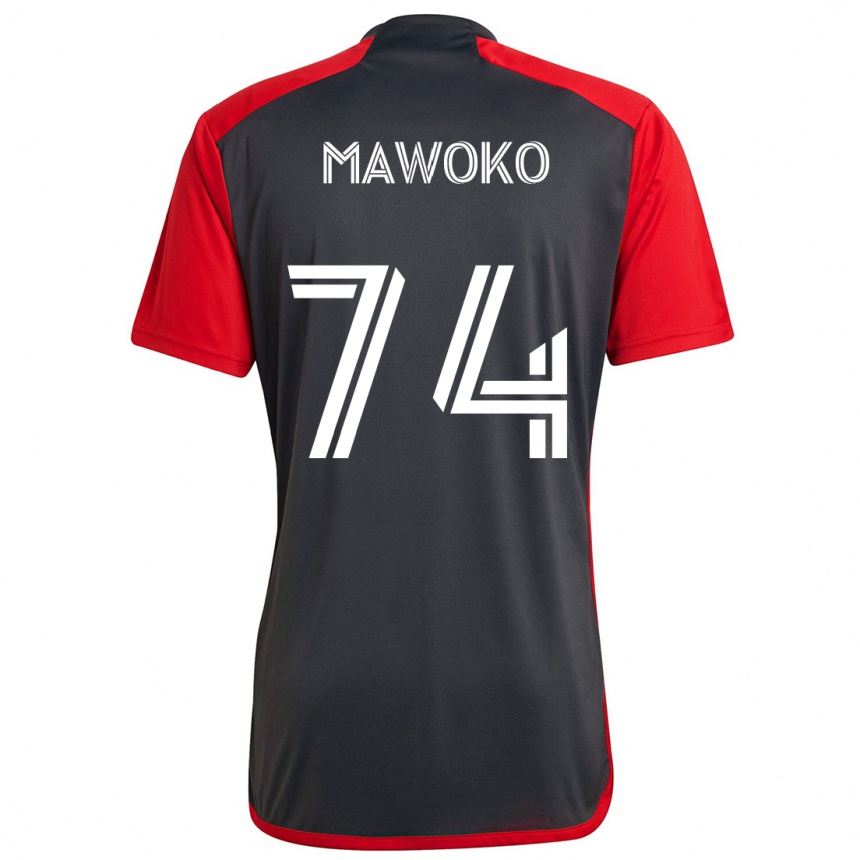 Niño Fútbol Camiseta Kundai Mawoko #74 Rojo Grayn 1ª Equipación 2024/25 México