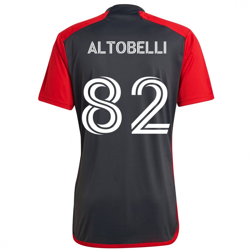 Niño Fútbol Camiseta Julian Altobelli #82 Rojo Grayn 1ª Equipación 2024/25 México