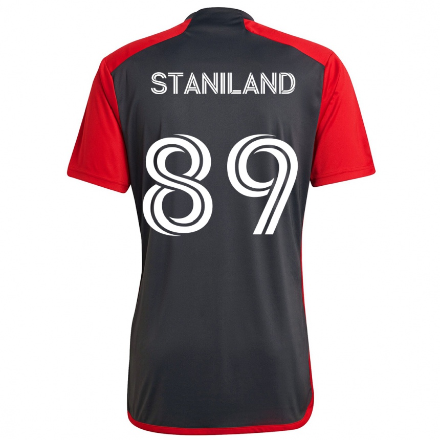 Niño Fútbol Camiseta Charlie Staniland #89 Rojo Grayn 1ª Equipación 2024/25 México