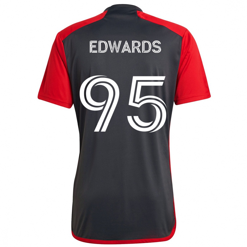 Niño Fútbol Camiseta Nathaniel Edwards #95 Rojo Grayn 1ª Equipación 2024/25 México