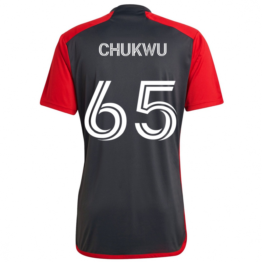 Niño Fútbol Camiseta Joses Chukwu #65 Rojo Grayn 1ª Equipación 2024/25 México