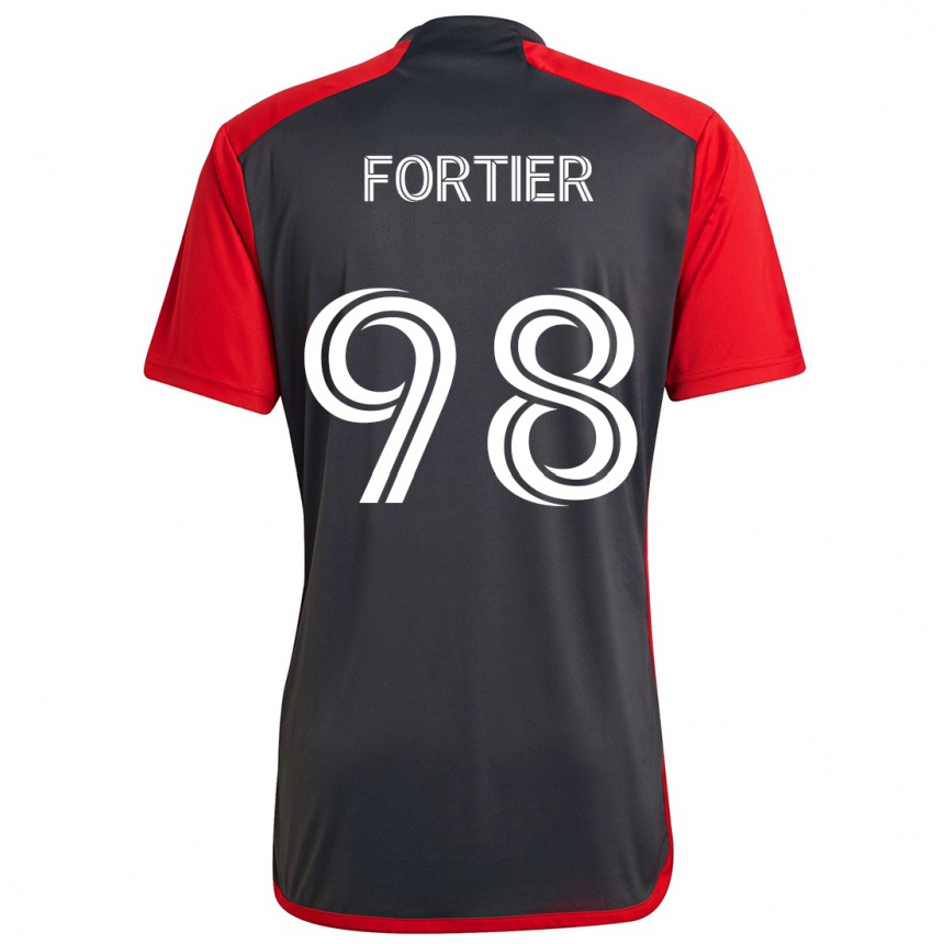 Niño Fútbol Camiseta Kristjan Fortier #98 Rojo Grayn 1ª Equipación 2024/25 México