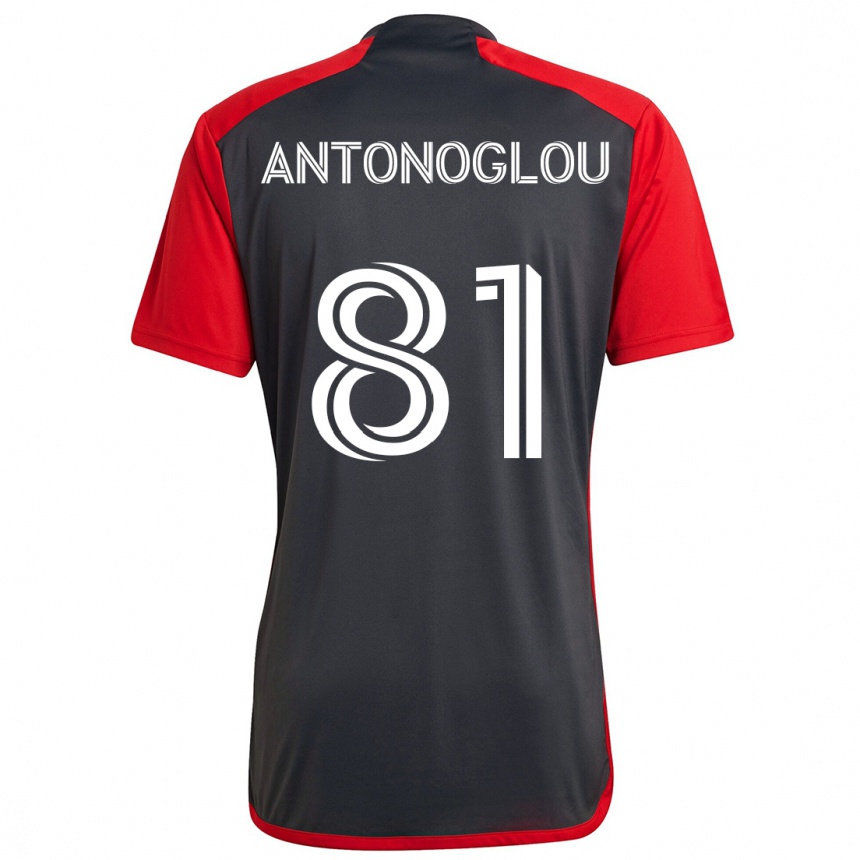 Niño Fútbol Camiseta Themi Antonoglou #81 Rojo Grayn 1ª Equipación 2024/25 México