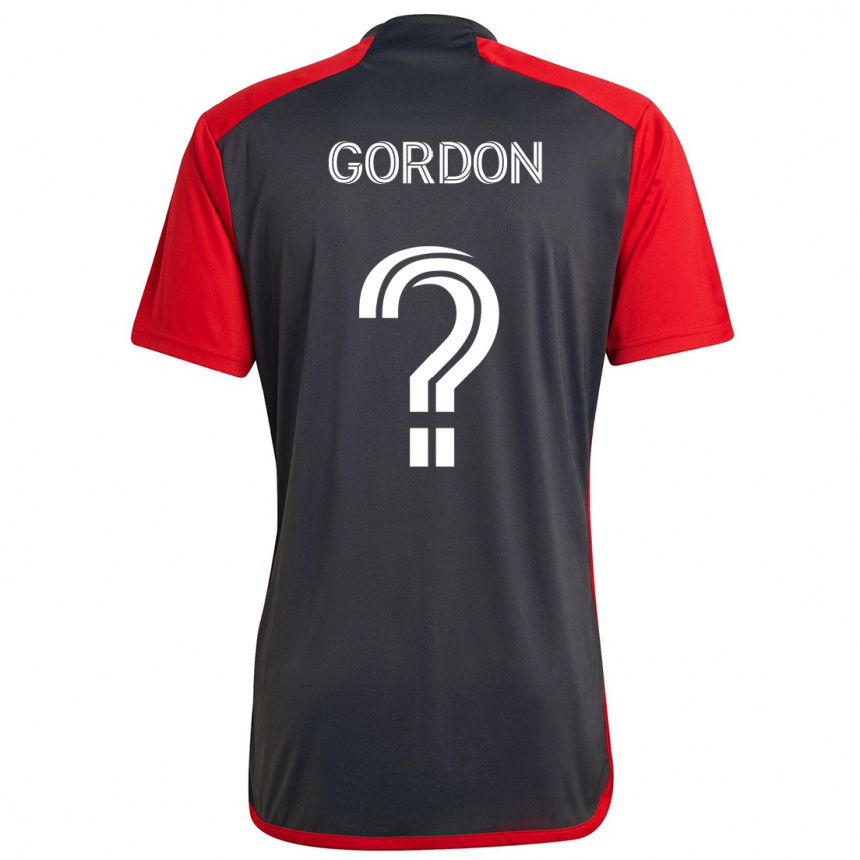 Niño Fútbol Camiseta Joshua Gordon #0 Rojo Grayn 1ª Equipación 2024/25 México