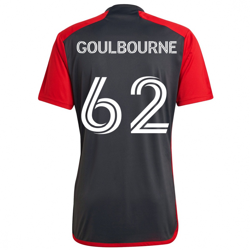 Niño Fútbol Camiseta Rohan Goulbourne #62 Rojo Grayn 1ª Equipación 2024/25 México