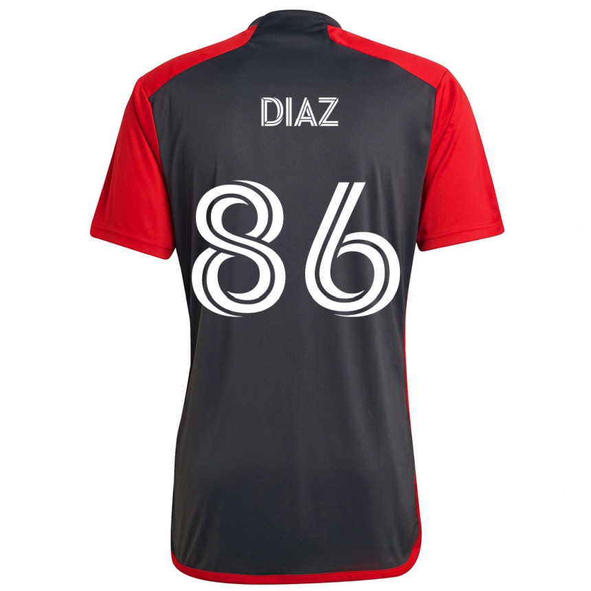 Niño Fútbol Camiseta Alec Díaz #86 Rojo Grayn 1ª Equipación 2024/25 México