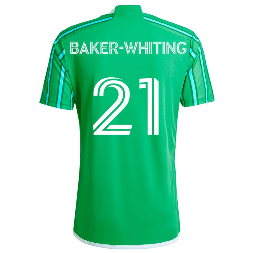 Niño Fútbol Camiseta Reed Baker-Whiting #21 Verde Blanco 1ª Equipación 2024/25 México