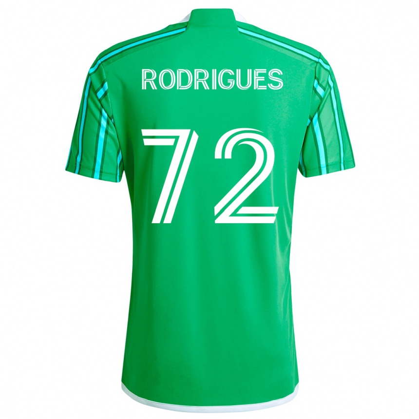 Niño Fútbol Camiseta Braudílio Rodrigues #72 Verde Blanco 1ª Equipación 2024/25 México