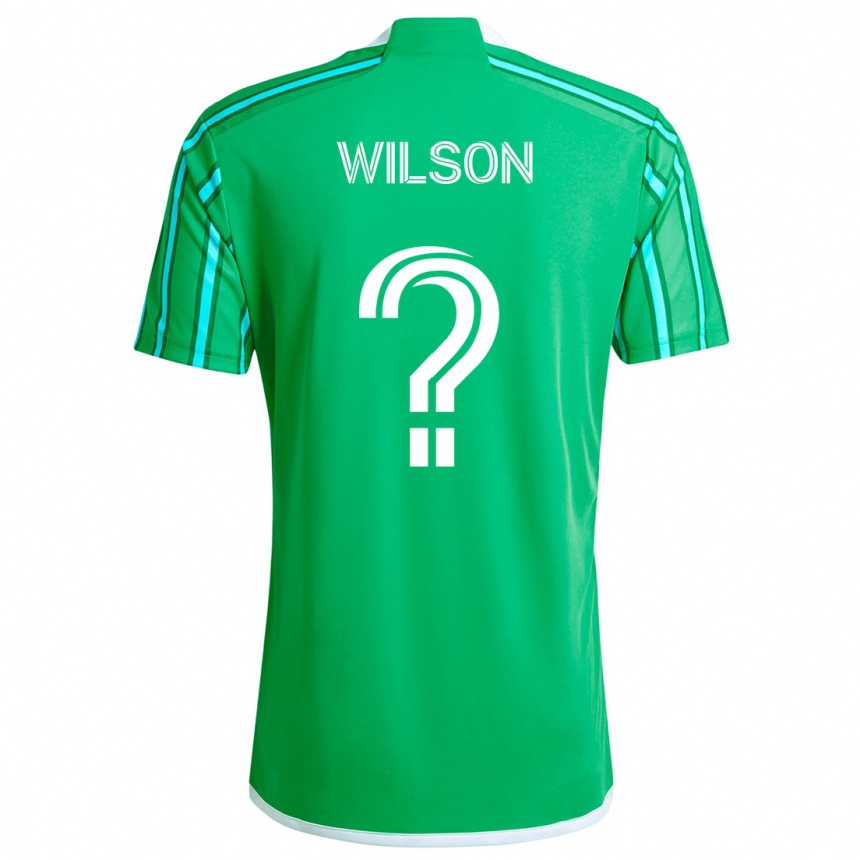 Niño Fútbol Camiseta Trevor Wilson #0 Verde Blanco 1ª Equipación 2024/25 México