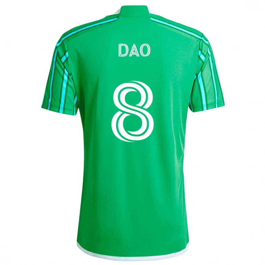 Niño Fútbol Camiseta Kaylee Dao #8 Verde Blanco 1ª Equipación 2024/25 México