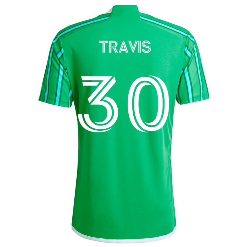 Niño Fútbol Camiseta Riley Travis #30 Verde Blanco 1ª Equipación 2024/25 México