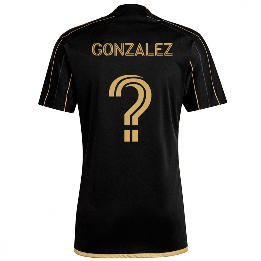 Niño Fútbol Camiseta Mario González #0 Oro Negro 1ª Equipación 2024/25 México