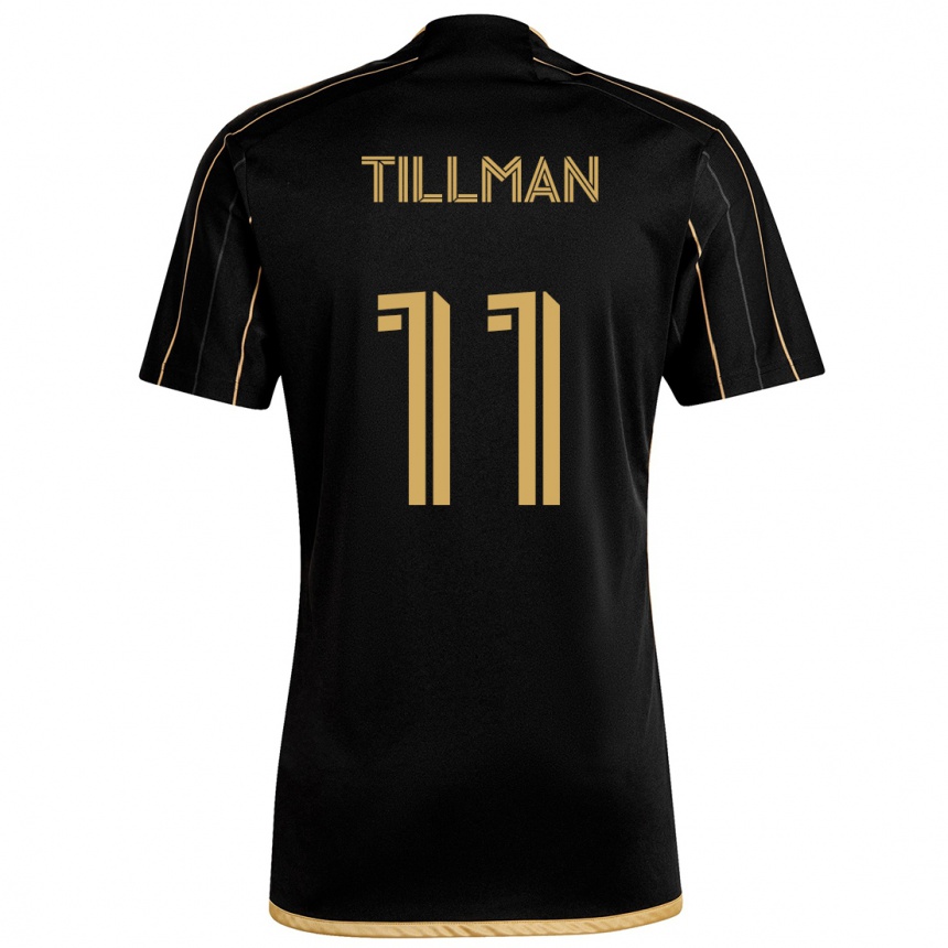 Niño Fútbol Camiseta Timothy Tillman #11 Oro Negro 1ª Equipación 2024/25 México